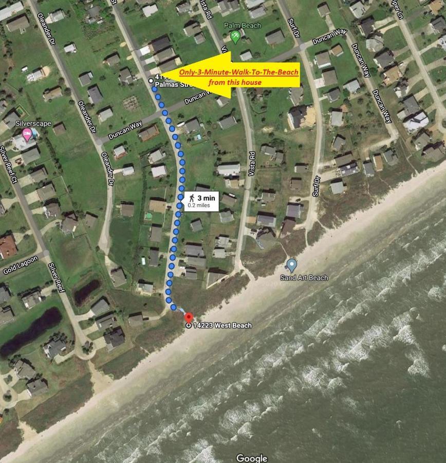 Private Beach -- Away From The Crowds - Ocean Views -Short Drive To Moody Gardens, Schlitter Bahn, Pleasure Pier Galveston Exterior foto